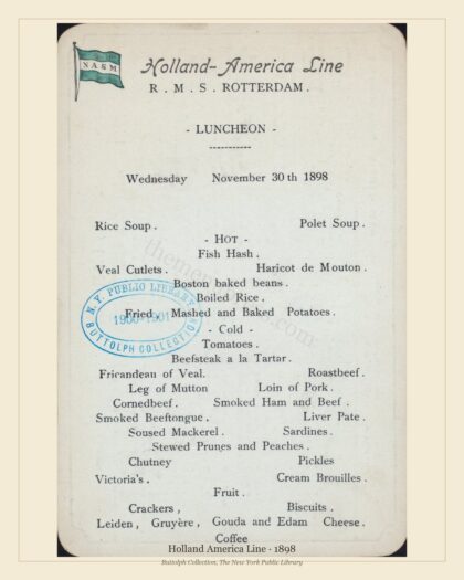 Holland America Line · 1898