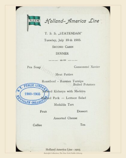 Holland America Line · 1905