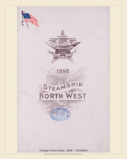 Vintage Ocean Liner · 1898 — Breakfast