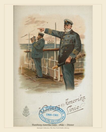 Hamburg-Amerika Linie · 1899 — Dinner