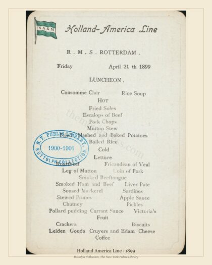 Holland America Line · 1899