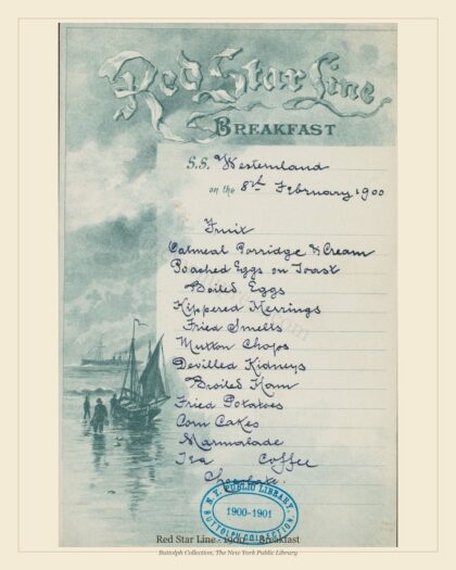 Red Star Line · 1900 — Breakfast