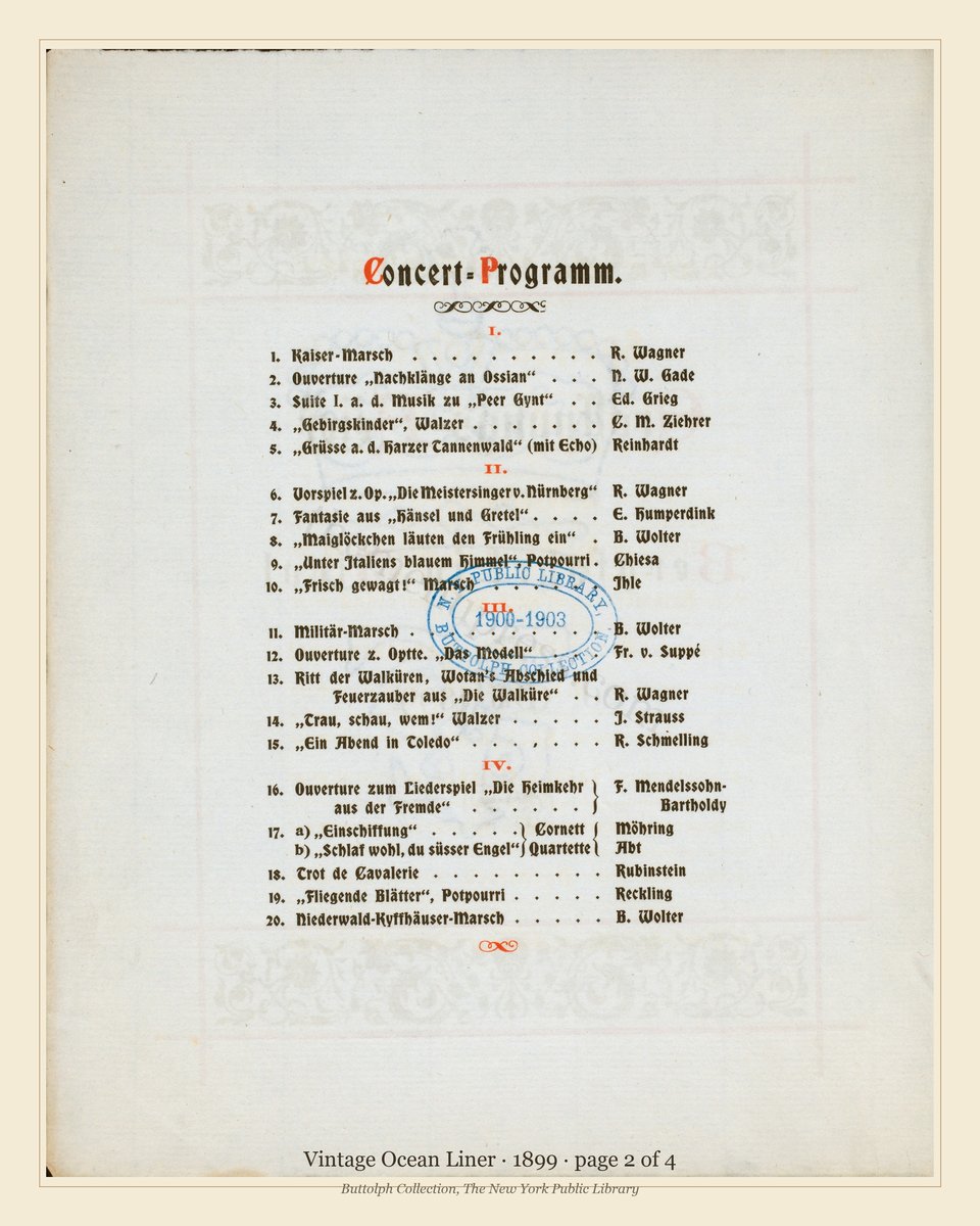 Vintage menu — page 2 of 4