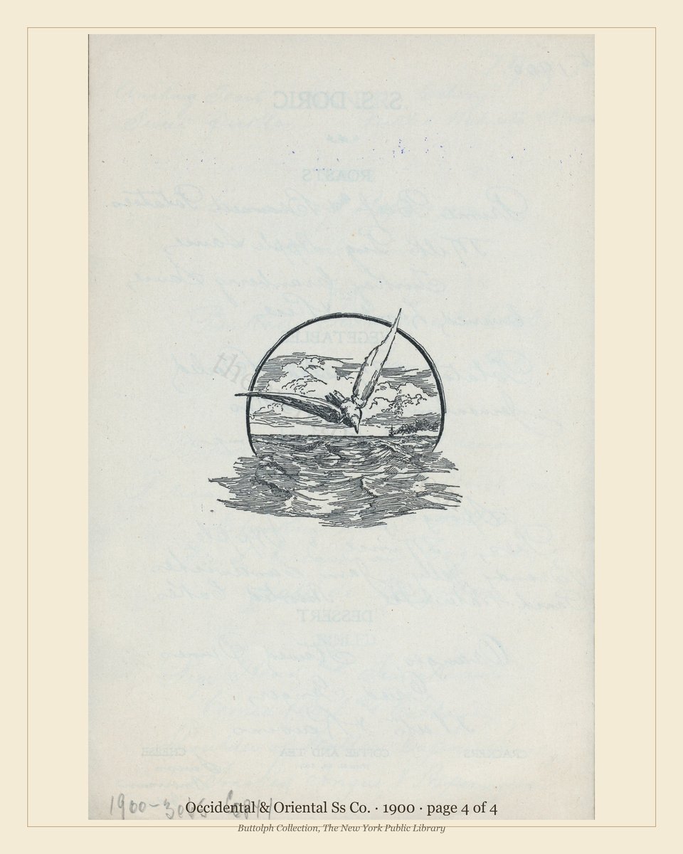 Vintage menu — page 4 of 4
