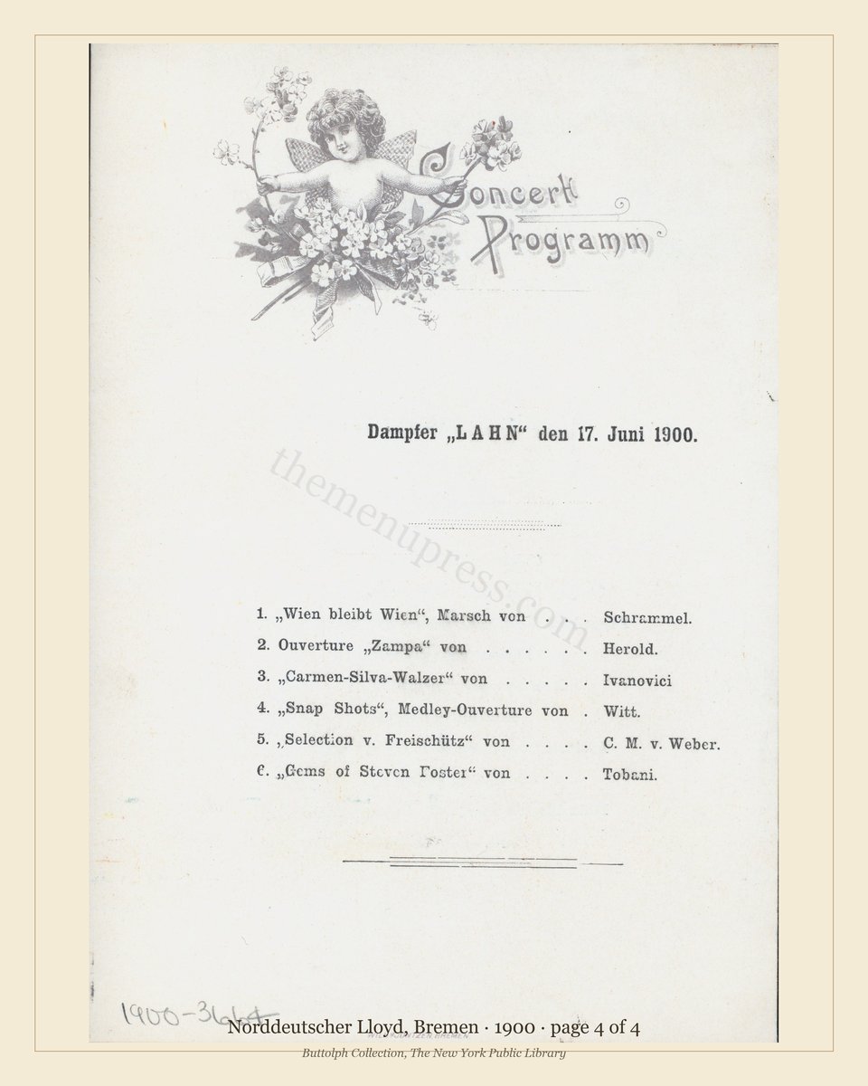 Vintage menu — page 4 of 4