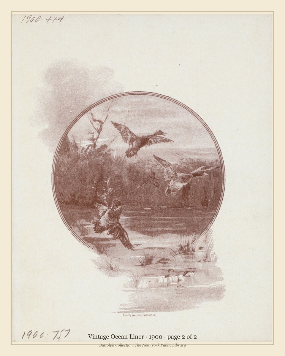 Vintage menu — page 2 of 2