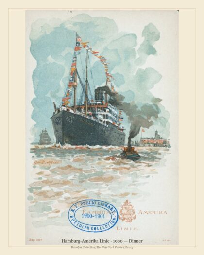 Hamburg-Amerika Linie · 1900 — Dinner
