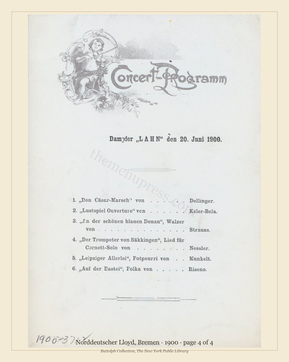Vintage menu — page 4 of 4