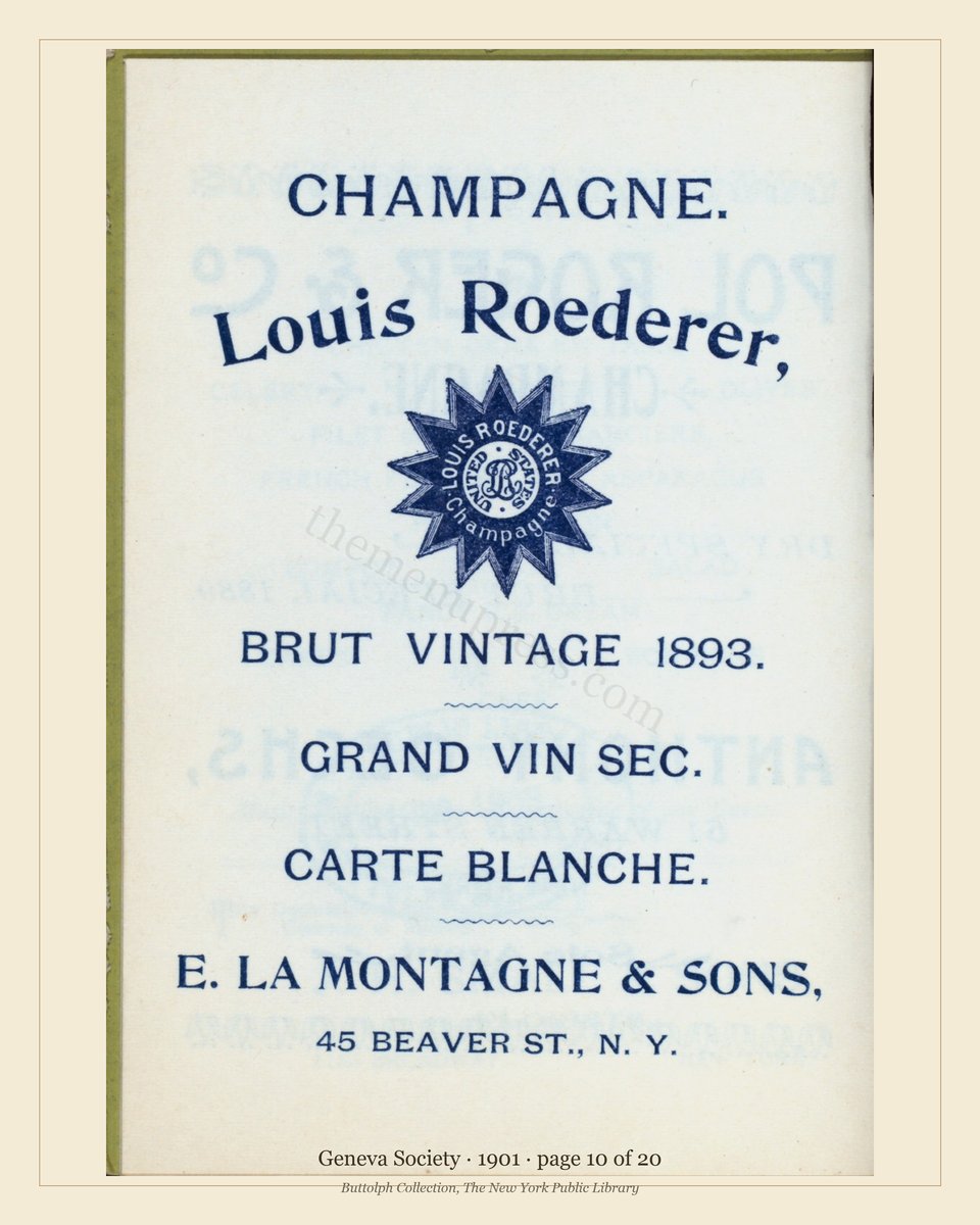 Vintage menu — page 10 of 20