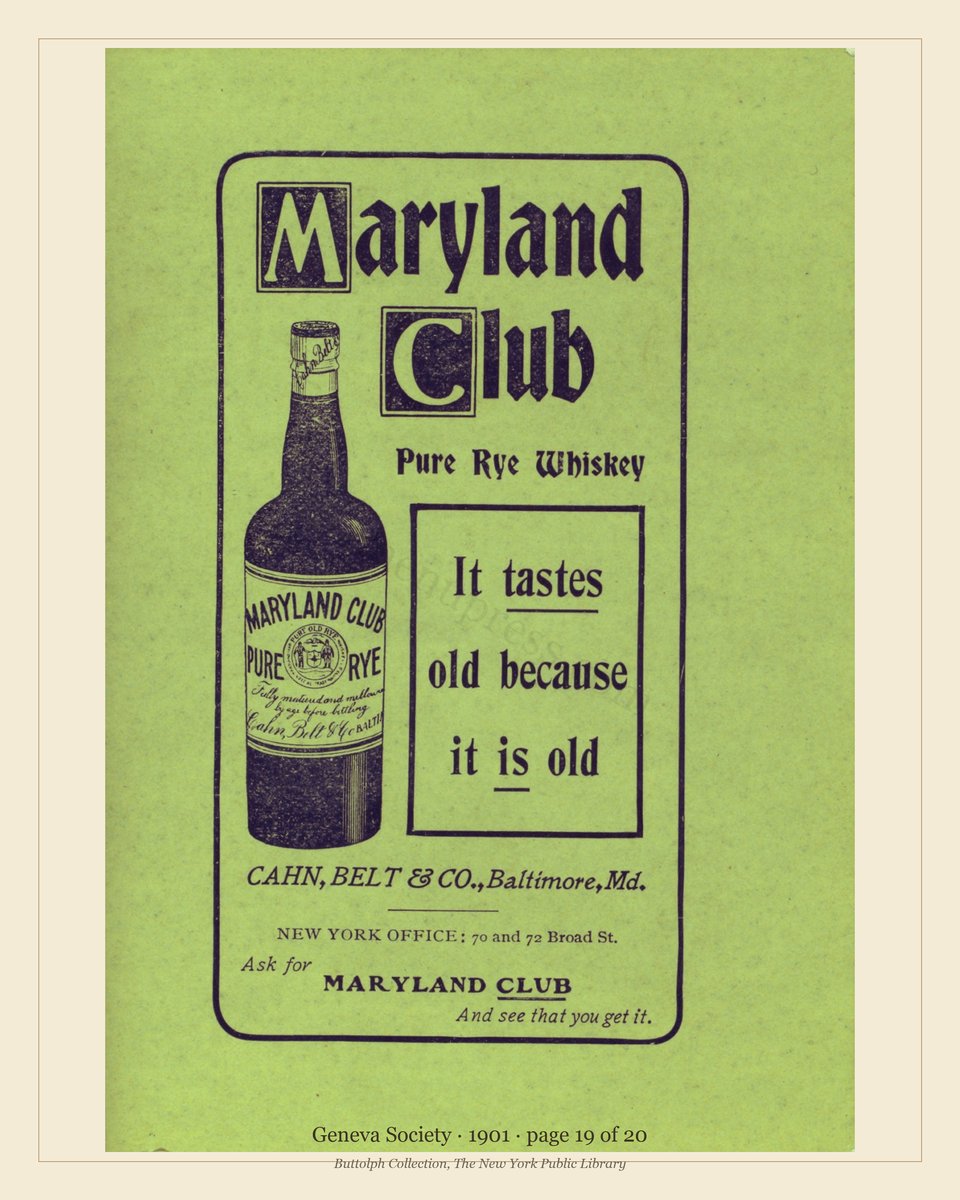 Vintage menu — page 19 of 20