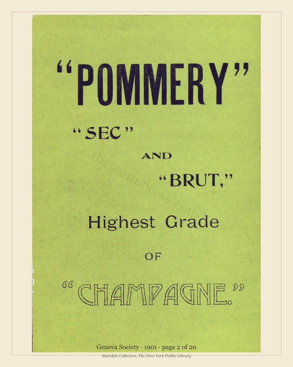 Vintage menu — page 2 of 20