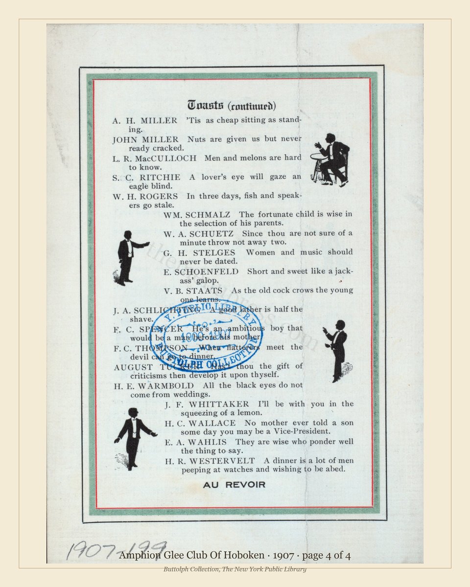 Vintage menu — page 4 of 4
