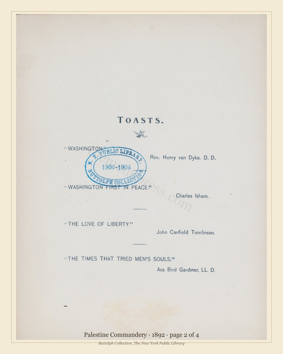 Vintage menu — page 2 of 4