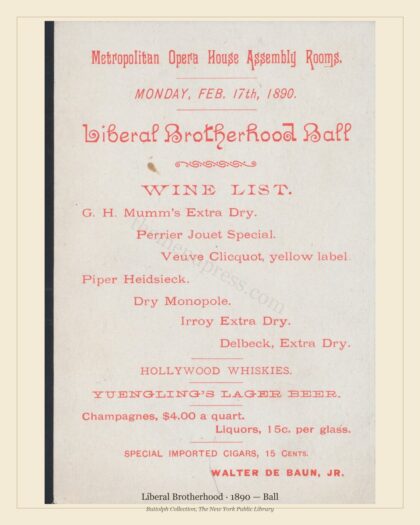 Liberal Brotherhood · 1890 — Ball