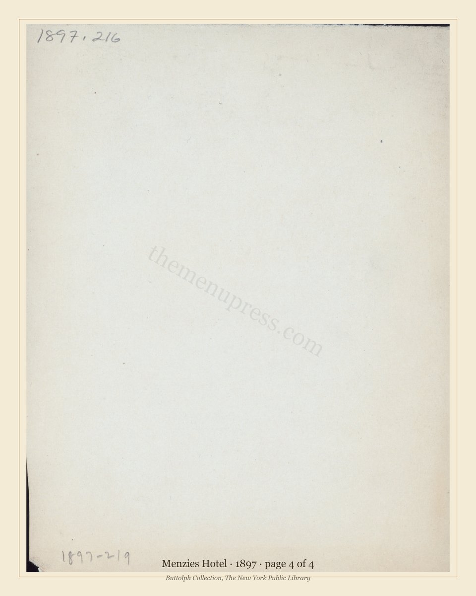 Vintage menu — page 4 of 4