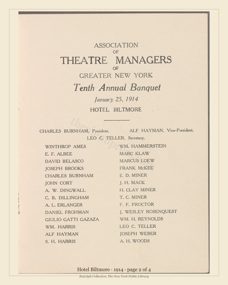 Vintage menu — page 2 of 4