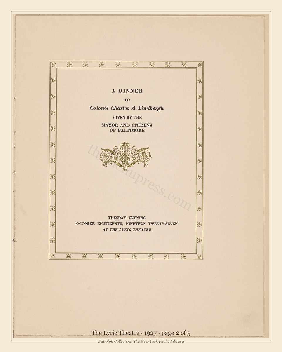 Vintage menu — page 2 of 5