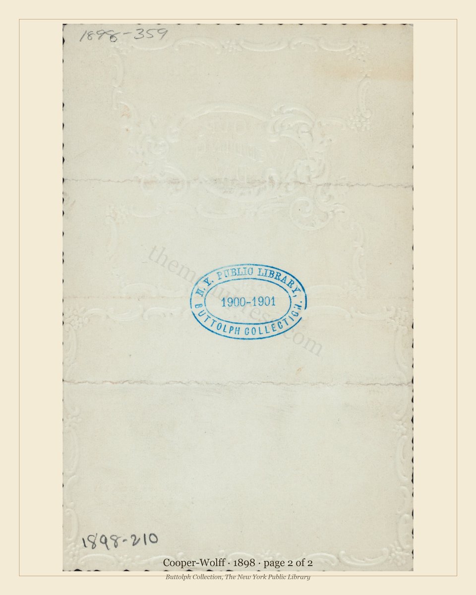 Vintage menu — page 2 of 2