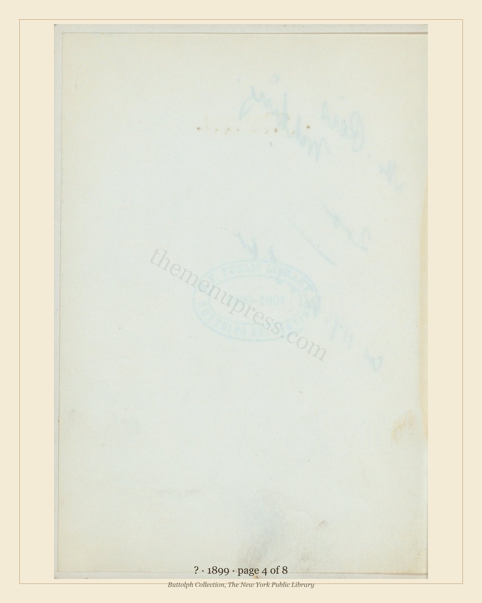 Vintage menu — page 4 of 7