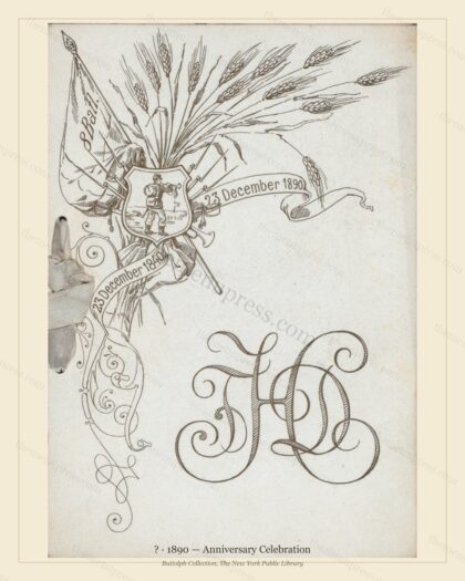Vintage menu preview — 1890 Vintage Wedding Reception Menu — Society Wedding, Gilded Age Wedding Card (