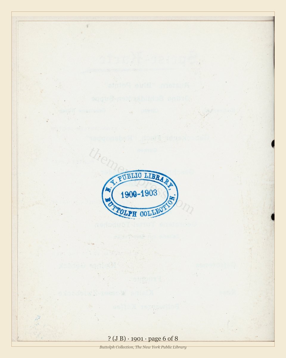Vintage menu — page 6 of 8