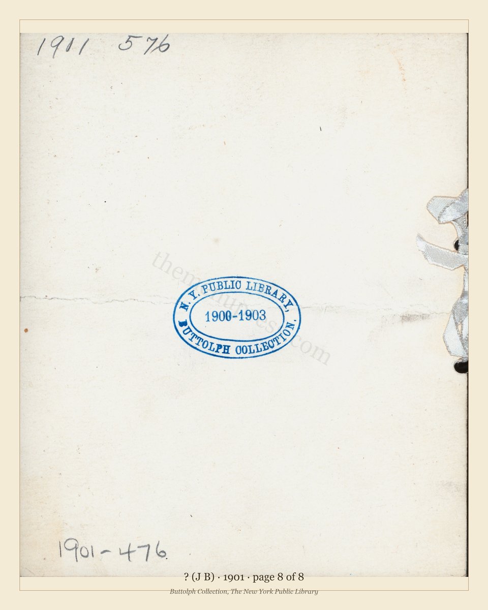 Vintage menu — page 8 of 8