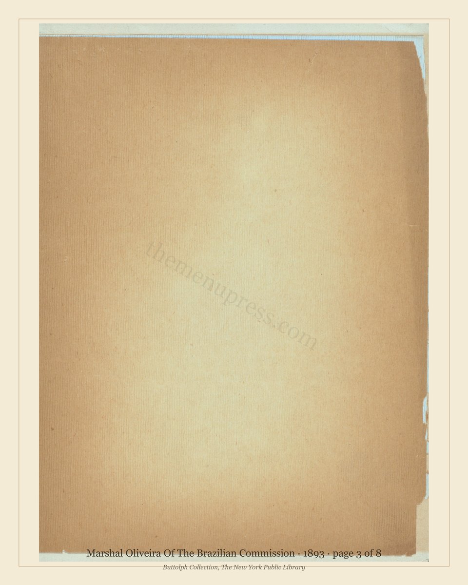 Vintage menu — page 3 of 8