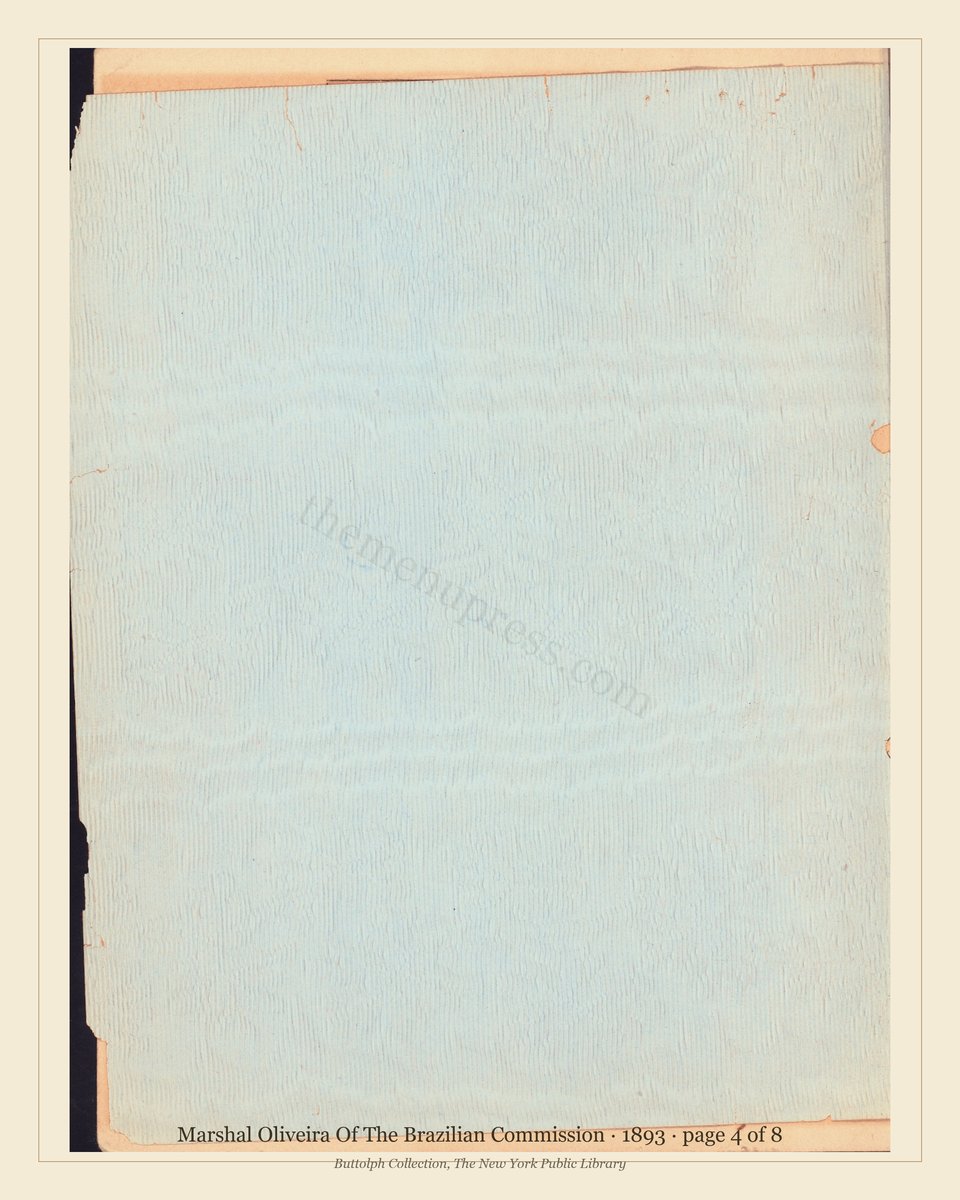 Vintage menu — page 4 of 8