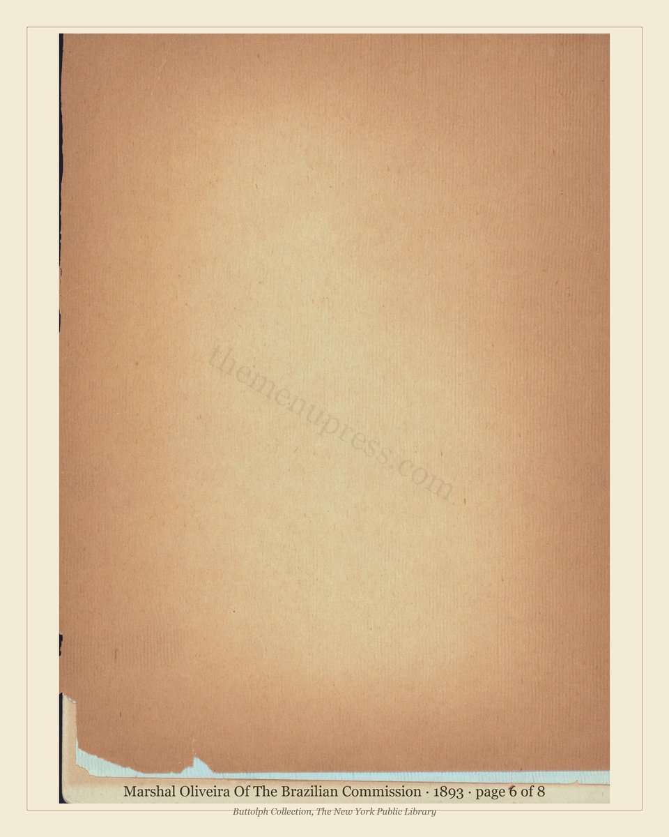 Vintage menu — page 6 of 8