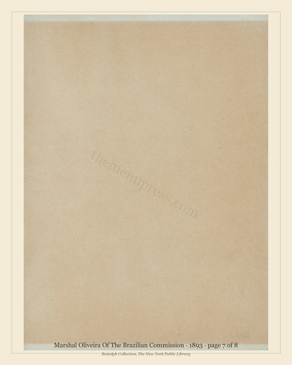 Vintage menu — page 7 of 8