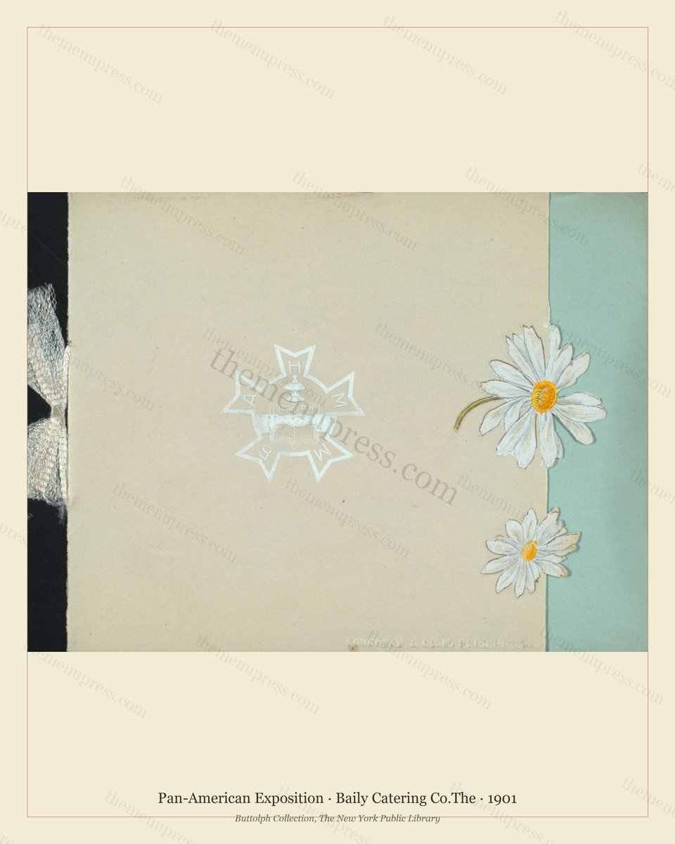 Vintage menu preview — 1901 Vintage Cafe Menu — Baily Catering Co.the, Pan-American Exposition, Buffalo