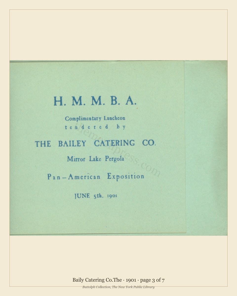 Vintage menu — page 3 of 7