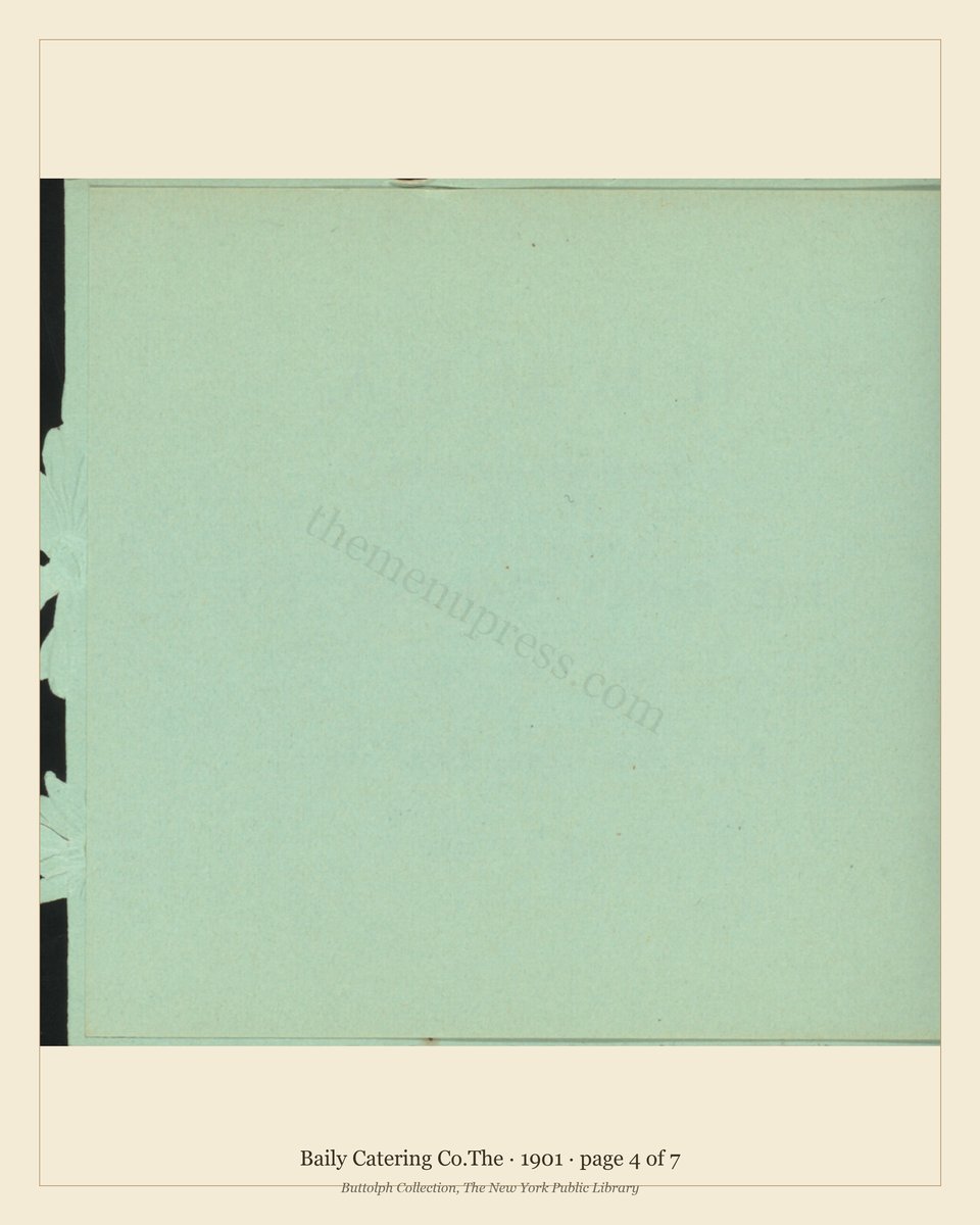 Vintage menu — page 4 of 7