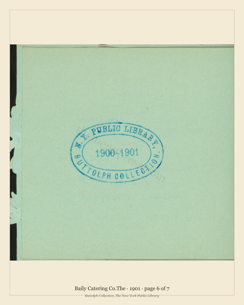 Vintage menu — page 6 of 7