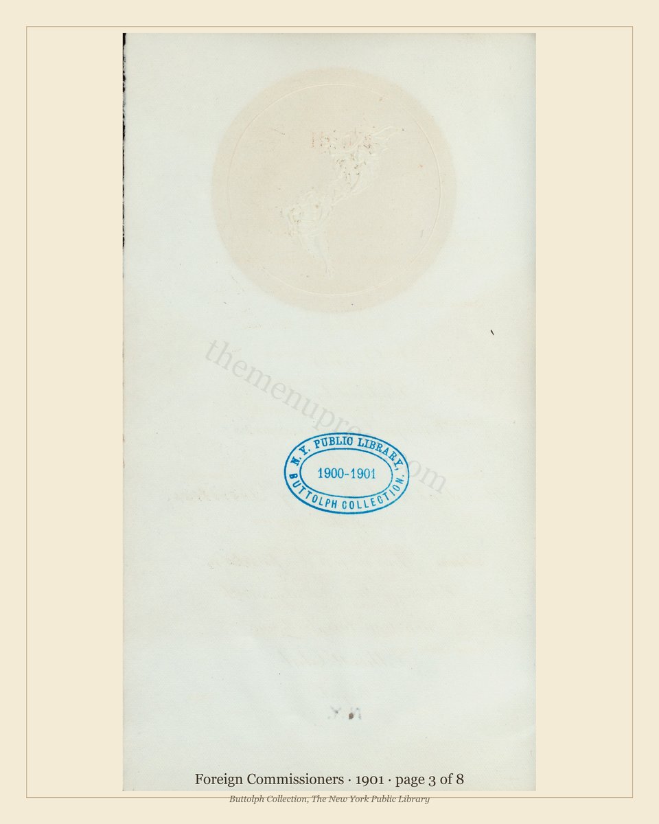 Vintage menu — page 3 of 8