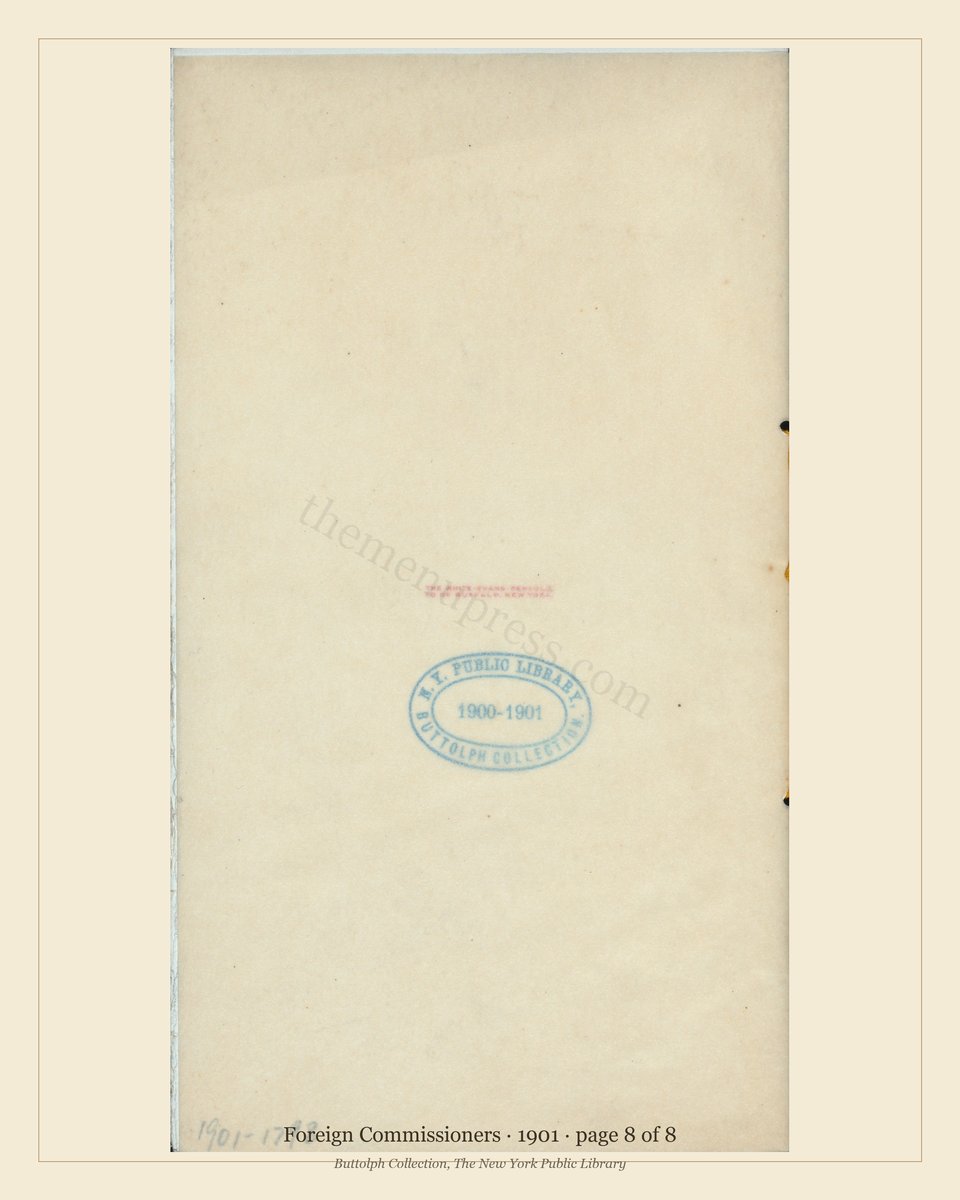 Vintage menu — page 8 of 8
