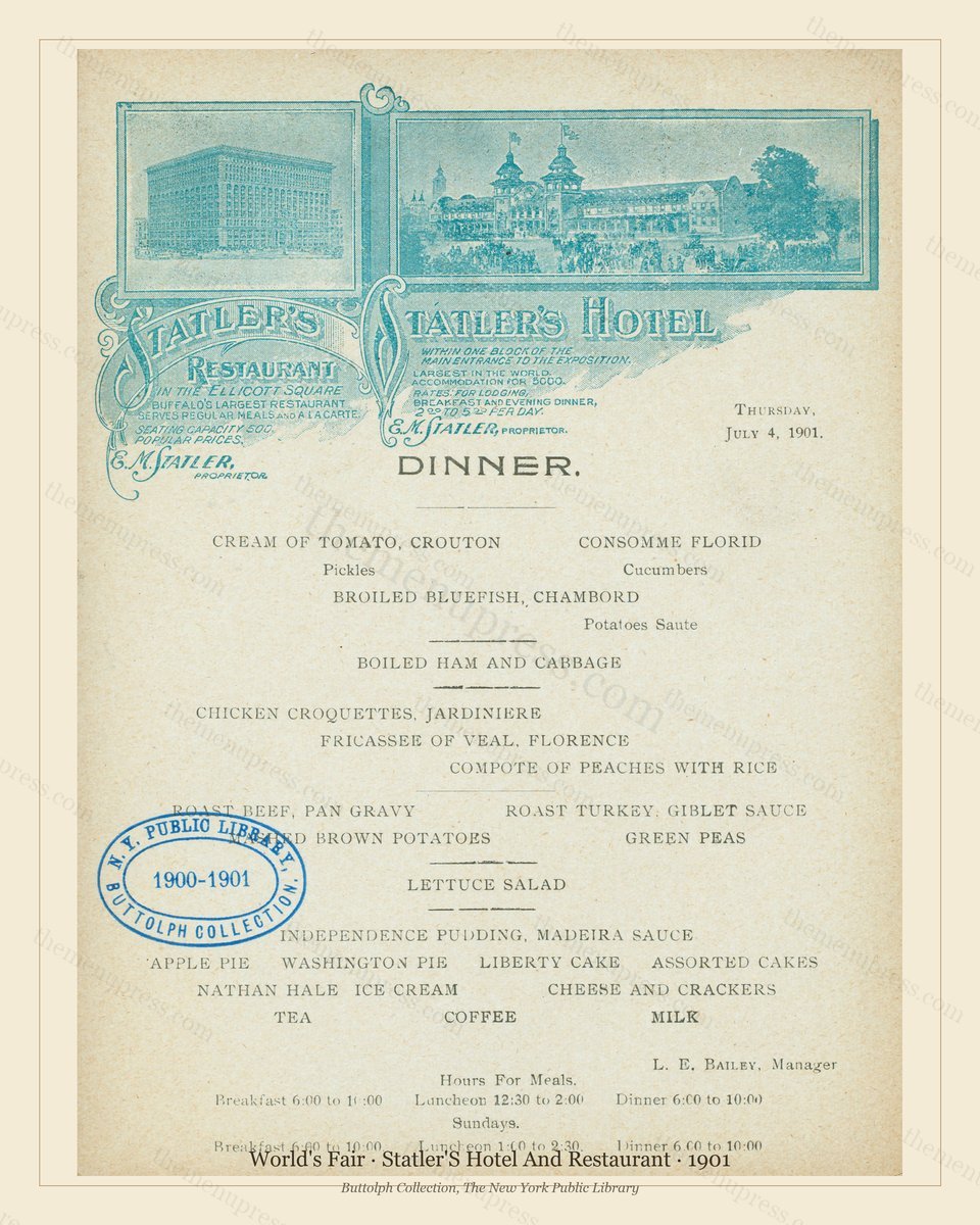 Vintage menu preview — World's Fair Trio — 3 Vintage Exposition Menus