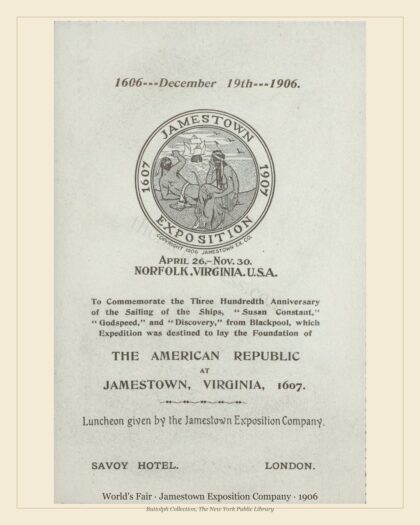 World's Fair · Jamestown Exposition Company · 1906