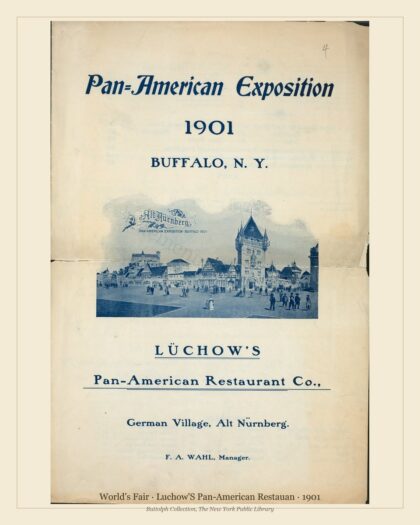 World's Fair · Luchow'S Pan-American Restauan · 1901