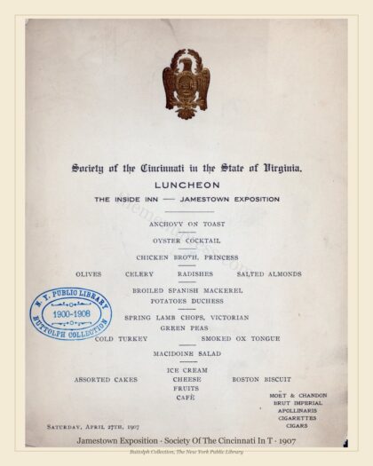 Jamestown Exposition · Society Of The Cincinnati In T · 1907
