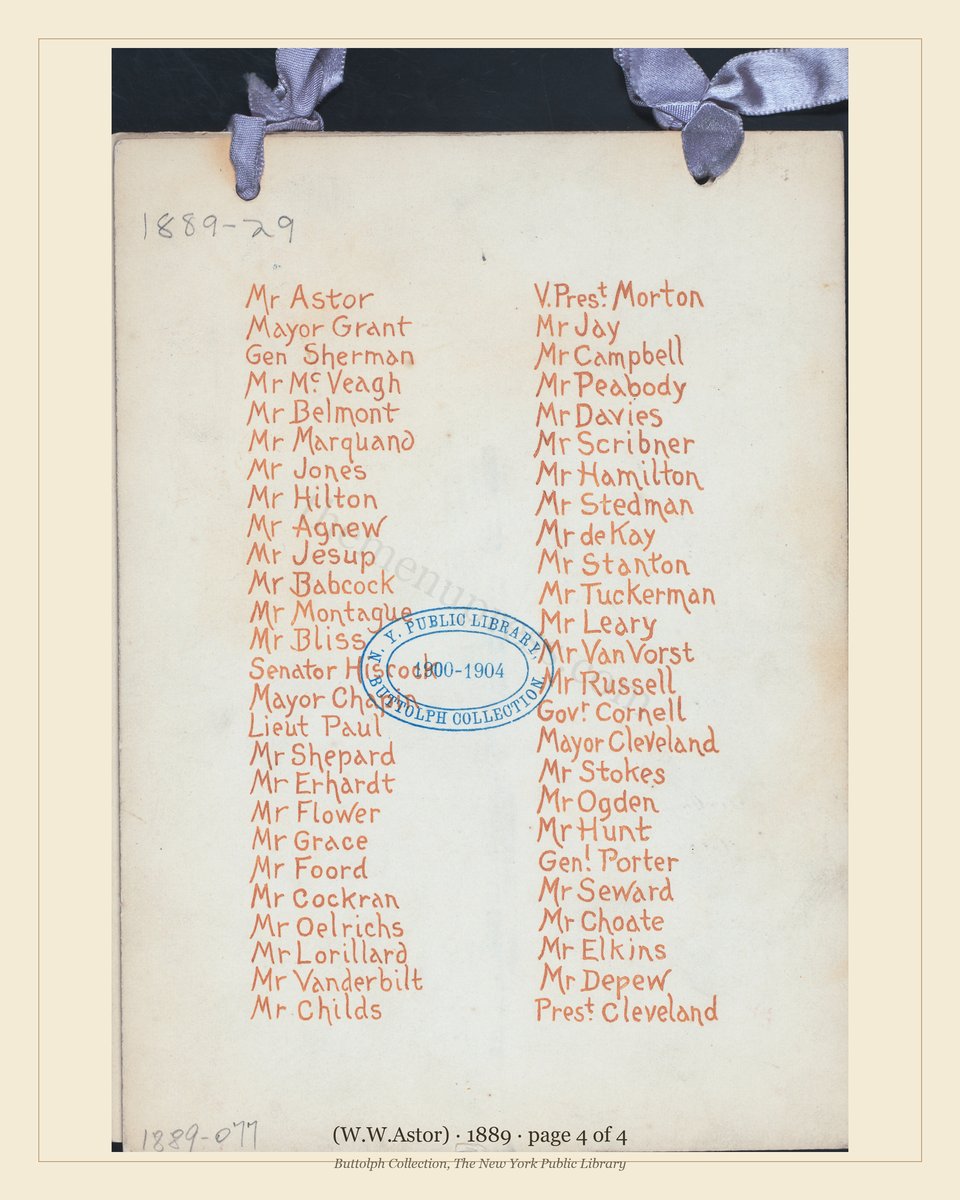 Vintage menu — page 4 of 4