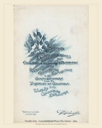 World's Fair · Commissioners From The Distric · 1891