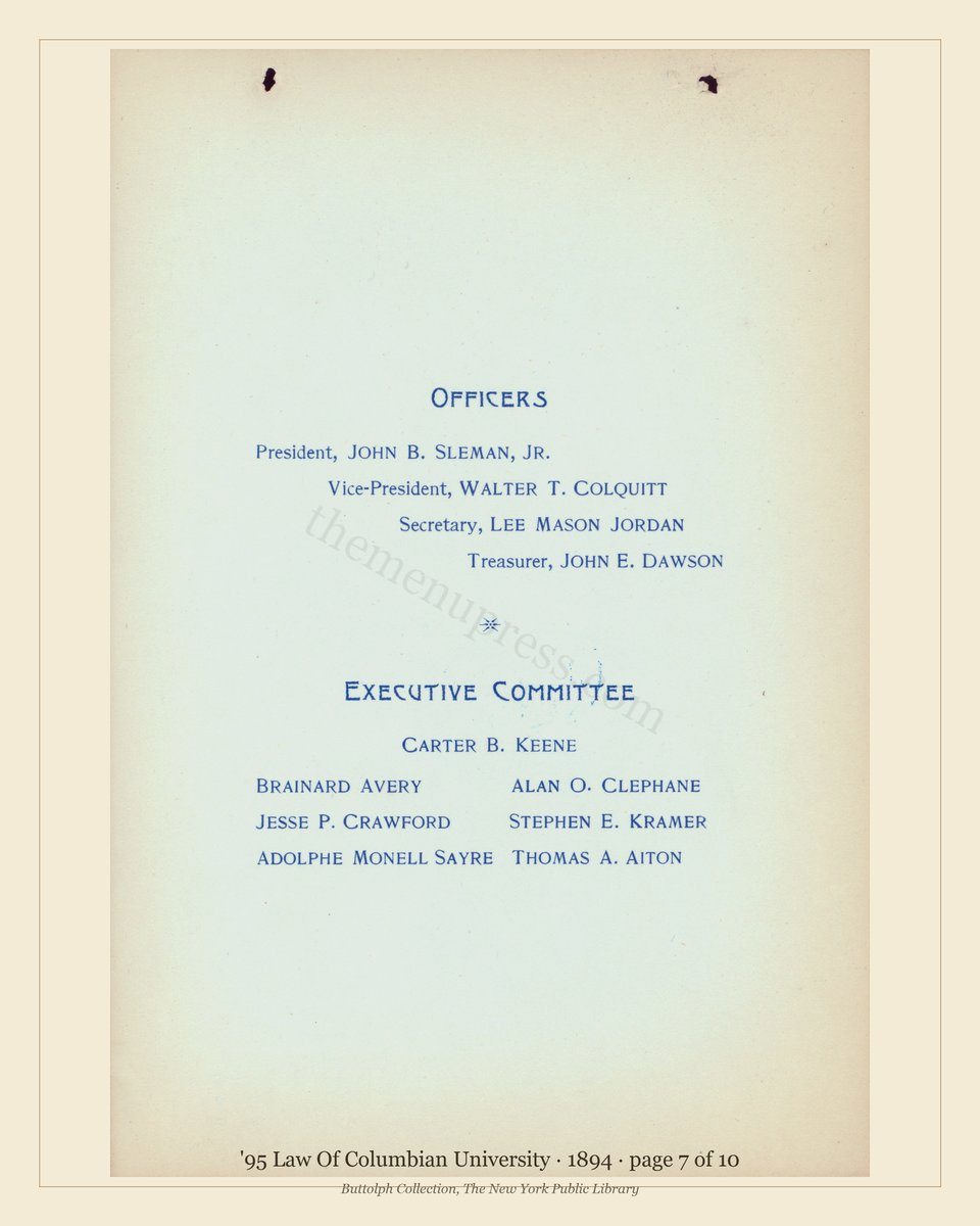 Vintage menu — page 7 of 10