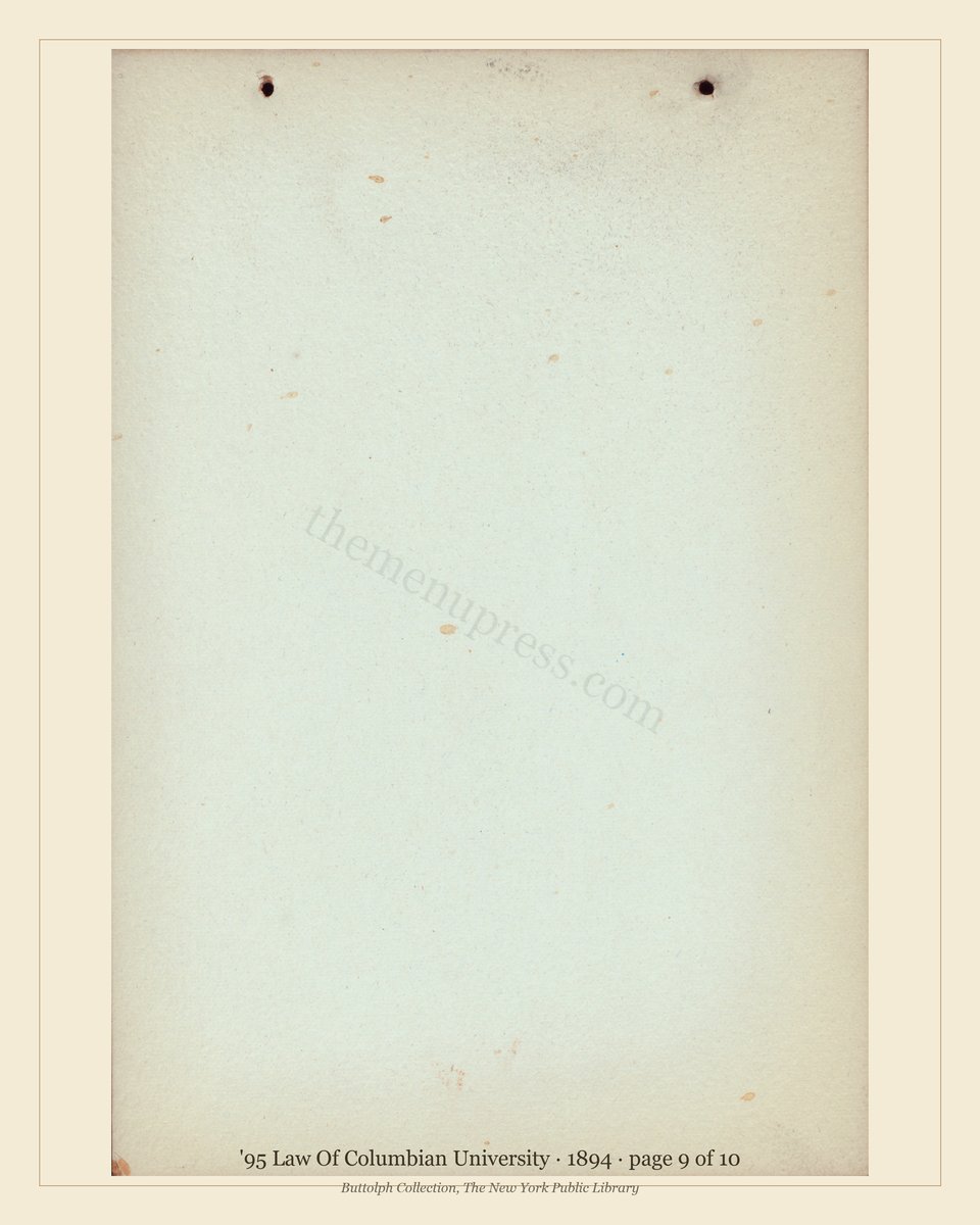 Vintage menu — page 9 of 10