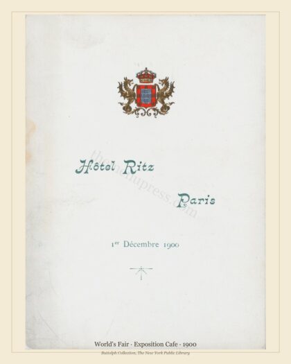 World's Fair · Exposition Cafe · 1900