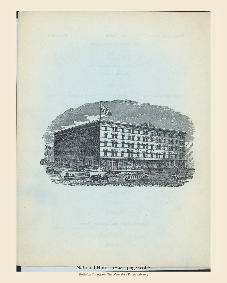 Vintage menu — page 6 of 8