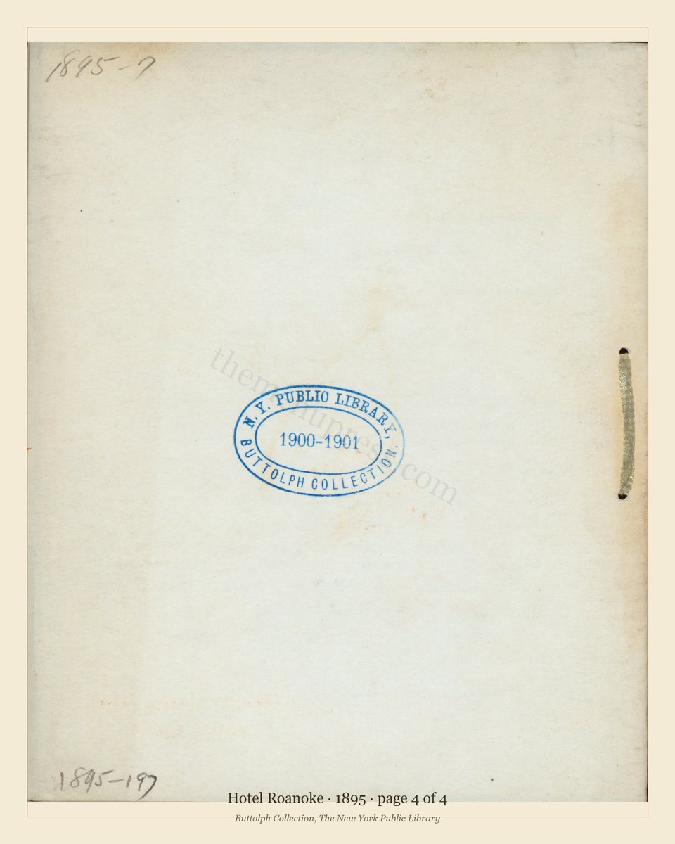 Vintage menu — page 4 of 4