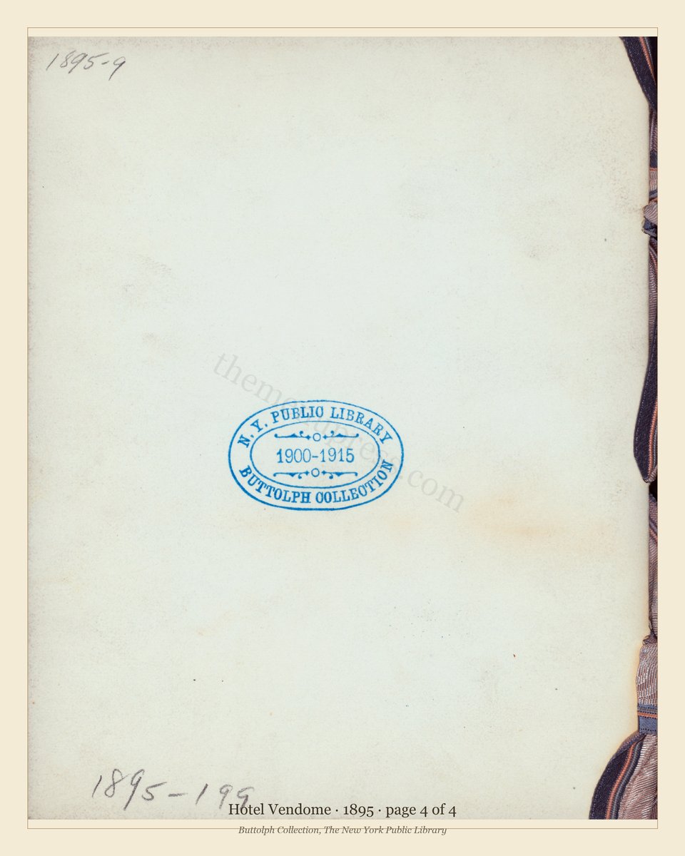 Vintage menu — page 4 of 4