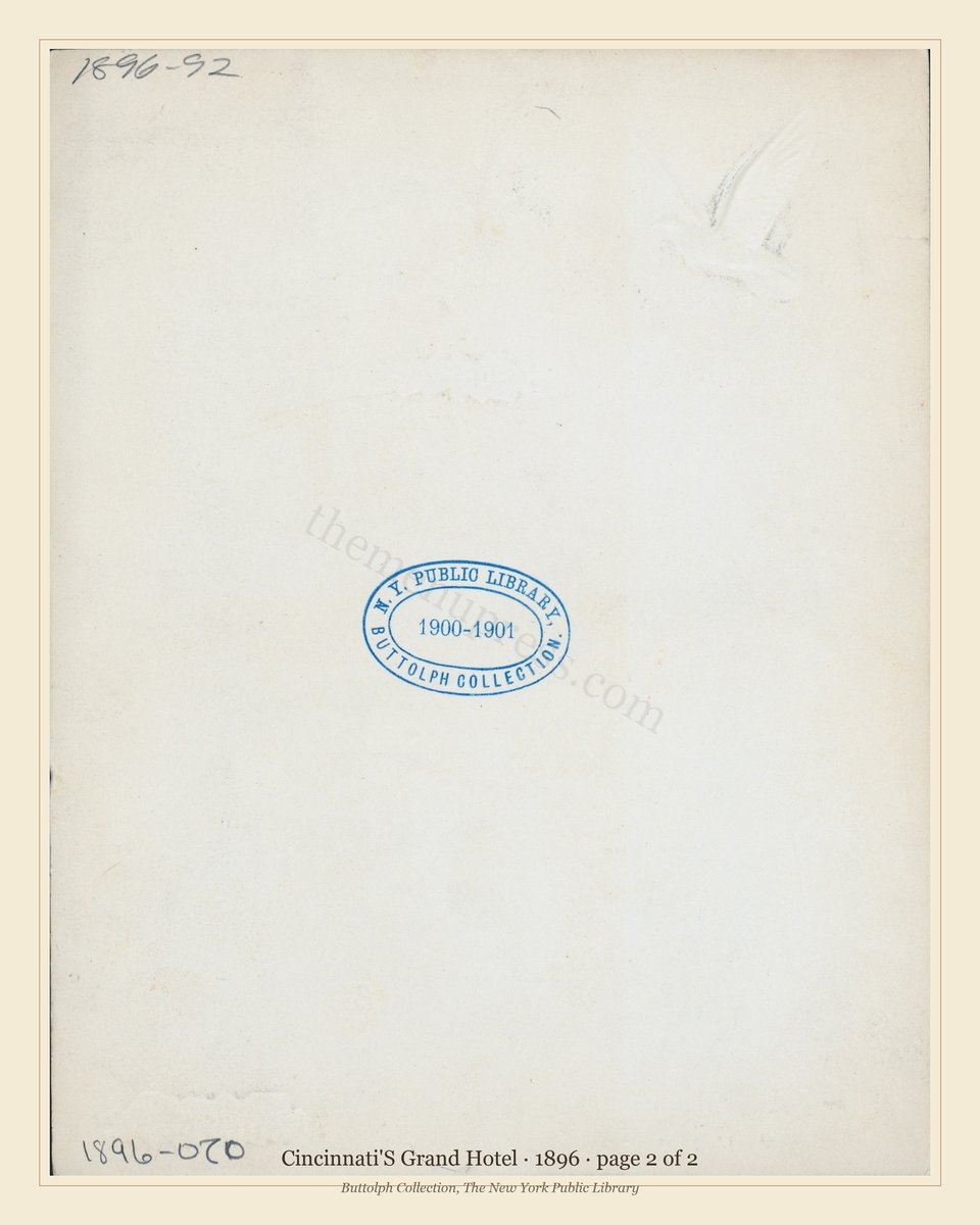 Vintage menu — page 2 of 2
