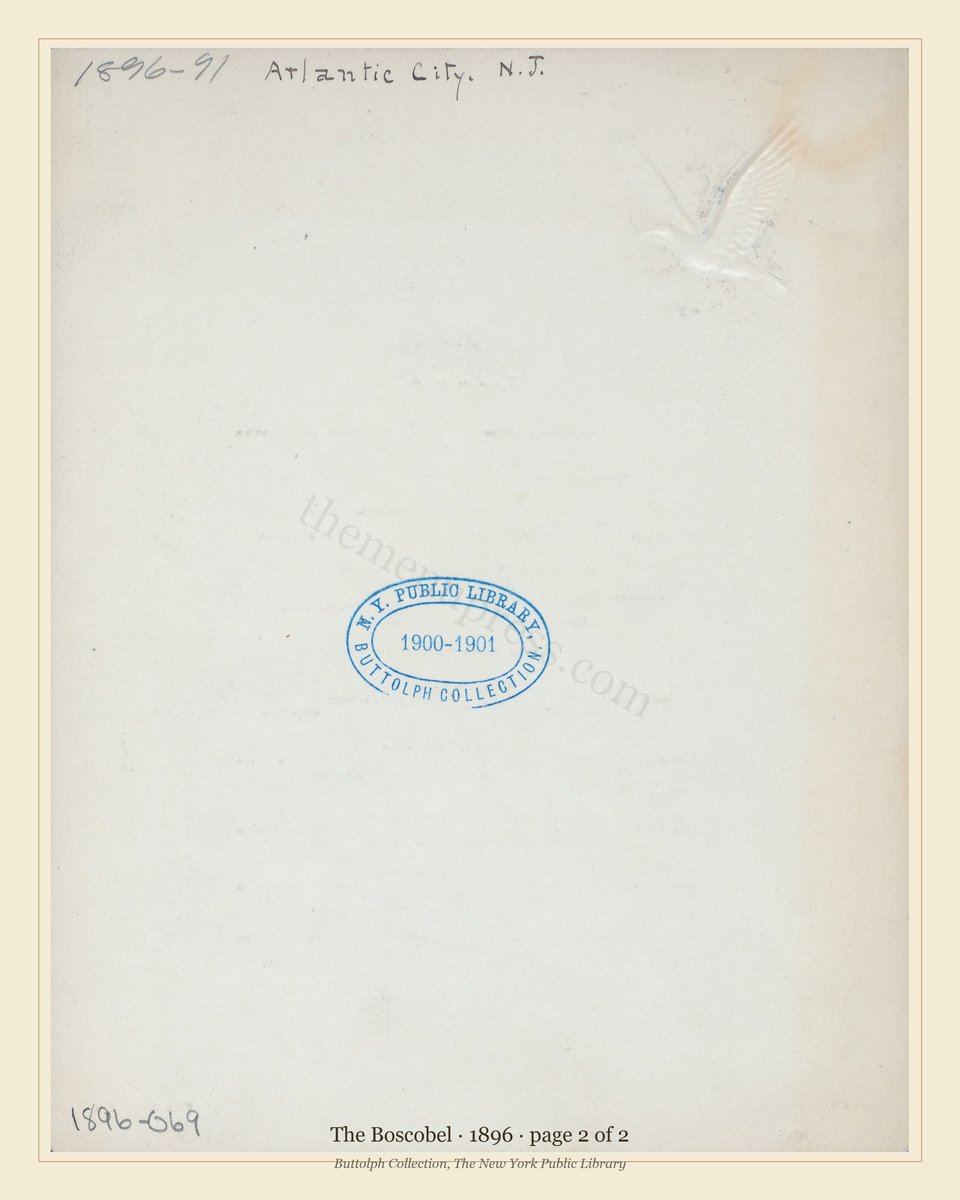 Vintage menu — page 2 of 2